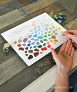 12 x 9 Carter Sea Glass Color and Rarity Guide laminated