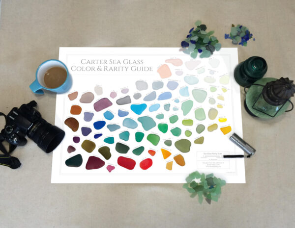 Carter Sea Glass Color & Rarity Guide laminated